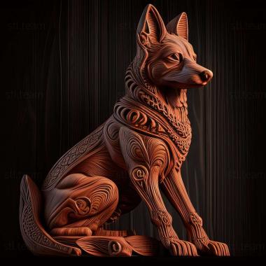 3D model Azawak dog (STL)